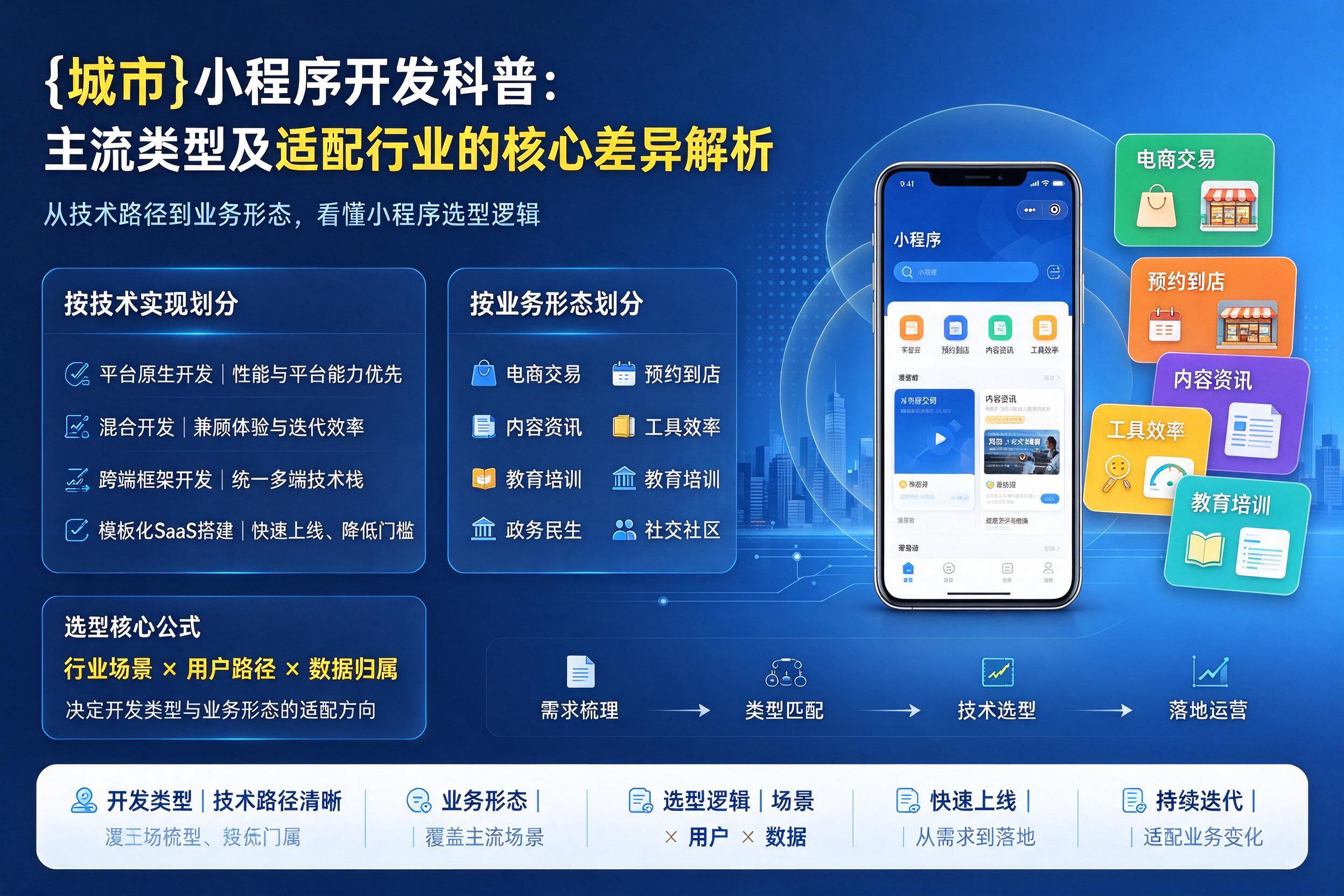 阳江小程序开发科普：主流类型及适配行业的核心差异解析
